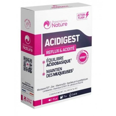 Acidigest- 15 gélules- Prescription Nature